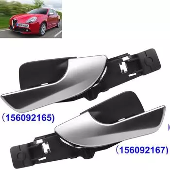 Ручка двери автомобиля передняя левая правая внутренняя для Alfa Romeo Giulietta 2010 - 2019 внутренняя ручка хром серебристый 156092167 156092165