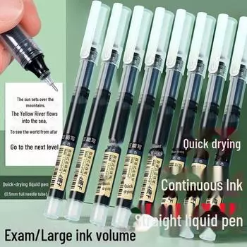 Ручка гелевая быстросохнущая, с гладкой поверхностью, иглой 0,5 мм, большой емкостью, идеально подходит для студентов и офисного использования New Liquid Pen