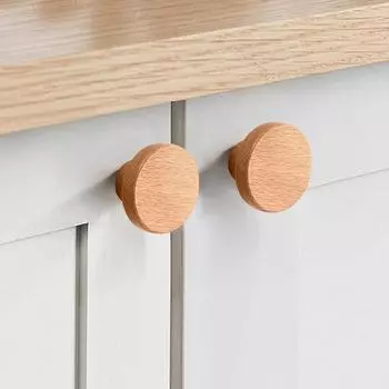 Ручка из цельного дерева с одним отверстием, липкая, без проколов, для дверцы шкафа с мультяшным рисунком, для ящика шкафа в детской комнате. One Size коричневый