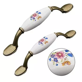 Ручка из цинкового сплава Античная прочная ручка двери шкафа