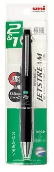 Ручка-карандаш Mitsubishi Jet Stream Black Easy to Write MSXE380005P24 Многофункциональная 2&1 0.5