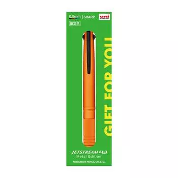 Ручка-карандаш Mitsubishi Jet Stream Metal Edition Limited Gift Package Orange Multi-Function 4&1 0.5 MSXE5200A.O22 оранжевый