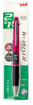 Ручка-карандаш Mitsubishi Jet Stream Pink Easy to Write MSXE380005P13 Многофункциональная 2&1 0.5
