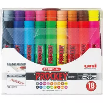 Ручка-карандаш Mitsubishi Plocky Twin 18 цветов PM150TR18CN на водной основе