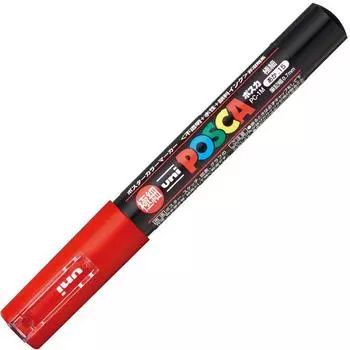 Ручка-карандаш Mitsubishi Posca Extra Fine Red 10 шт. на водной основе PC1M.15