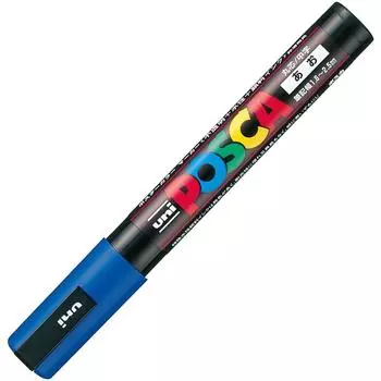 Ручка-карандаш Mitsubishi Posca Medium Point Round Core Blue 10 шт. на водной основе PC5M.33 синий