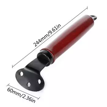 Ручка кастрюли, нескользящая деревянная ручка, длинная сменная ручка с винтом, аксессуары для кухонной посуды для кухонной кастрюли, сковороды