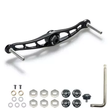 Ручка катушки для приманки HEIGHTEN 88115130 мм (Нет ручки) 4 цвета 70 Авиационный алюминий Shimano Daiwa Abu или Lucia для катушки с приманкой (Черный, 88мм) (46)