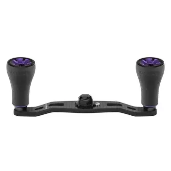 Ручка катушки Gomexus FH95, совместимая с катушкой Daiwa Shimano, карбоновая двойная ручка, сменная ручка катушки Antares с двойной осью, ручка 95 мм, ручка TPE, ручка-приманка