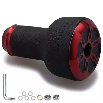 Ручка катушки HEIGHTEN 24 мм TPE 10 г для Shimano Daiwa (Шимано Тип А) (Дайва Тип S) Серия ТПЭ (красный) (426)