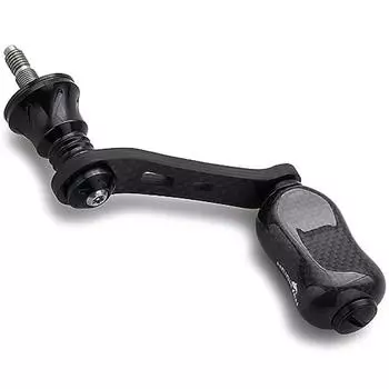 Ручка катушки HEIGHTEN 42 мм с ручкой 21 мм для спиннинговой катушки Shimano Daiwa [легкая рыбалка на поток] Серия Gourd (черный) (747)