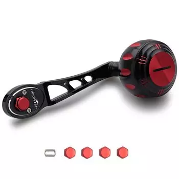 Ручка катушки HEIGHTEN 45 мм Ручка ручки SHIMANO DAIWA Abu Bait Reel General Ach Harmer Series 80/90 мм (Черный Красный) (199)