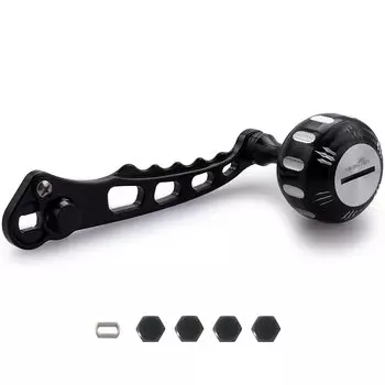 Ручка катушки HEIGHTEN 4 цвета SHIMANO DAIWA Abu общего назначения Harmer Series для катушки с приманкой черного цвета 60/70/80/90 мм (80 мм/90 мм переменный, и серебристый) (655)