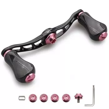 Ручка катушки HEIGHTEN 90 мм с карбоновой ручкой для катушки General Bait, ручка серии Arch Gourd, ручка 20 мм, ручка Sakura 20 мм/21 мм SHIMANO, DAIWA, Abu, (90мм - -