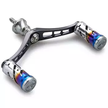 Ручка катушки HEIGHTEN 92 мм с ручкой 16 мм для универсальной спиннинговой катушки Shimano Daiwa серии Vortex (Бронзовый (Ручка) и черный (Ручка)) (588)