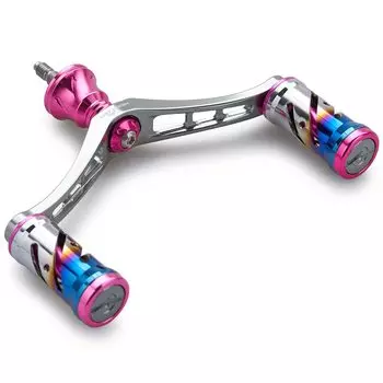 Ручка катушки HEIGHTEN 92 мм с ручкой 16 мм для универсальной спиннинговой катушки Shimano Daiwa серии Vortex (розовый (Ручка) и бронза (Ручка)) (587)