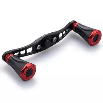 Ручка катушки HEIGHTEN 92 мм с ручкой 20 мм для SHIMANO, DAIWA, Abu, универсальных катушек для наживки серии Tornado (Черный Красный) (690)