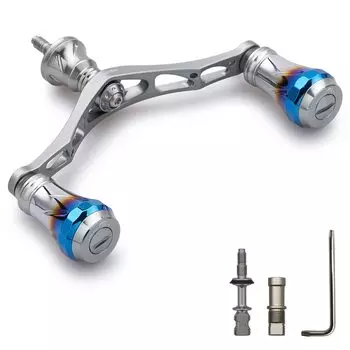 Ручка катушки HEIGHTEN 95 мм, 8 цветов, для спиннинговой катушки Shimano Daiwa General 70, авиационный алюминий, серия Aurora (Гантал/Гандал) (178)