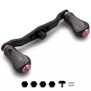 Ручка катушки HEIGHTEN 95 мм с ручкой 21 мм, карбон 1,5 К, серия SHIMANO DAIWA Abu Gourd (Бронзовый) (757)