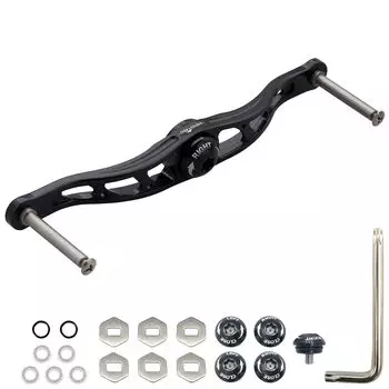 Ручка катушки HEIGHTEN Bait 4 цвета 70 авиационный алюминий Shimano Daiwa Abu или Lucia для катушки Bait 88/115/120/130 мм (Нет ручки) (Черный, 120 мм) (809) чёрный