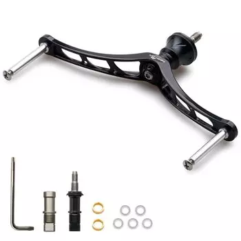 Ручка катушки HEIGHTEN для универсальной спиннинговой катушки Shimano DAIWA 80/92/95/98/110 мм (Нет ручки) (110 мм - Черный) (242)