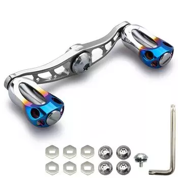 Ручка катушки HEIGHTEN с ручкой 22 мм для универсальной катушки SHIMANO DAIWA Abu серии Aurora 88/90/115 мм (88мм - Бронзовый)