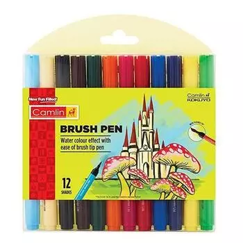 Ручка-кисть Camlin Kokuyo, 12 оттенков (многокрасочный) - (1 комплект) Е154