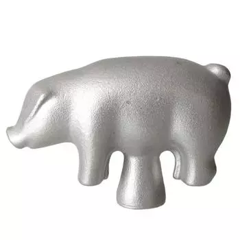 Ручка-кнопка Staub Animal Knob Все 6 типов Милая ручка-кнопка Animal Pig 1990000 [Товар] серебряный