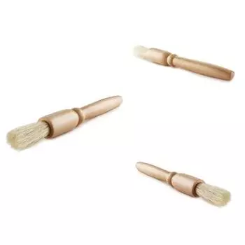 Ручка кофемашины Мягкая шлифовальная щетка Деревянная чистящая щетина Очиститель Инструмент