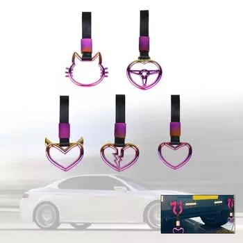 Ручка Кольца метро Ручка поезда Автобуса Ручной ремешок Дрифт Очаровательный ремень Предупреждающее кольцо о дрейфе для заднего бампера автомобиля Принадлежности D
