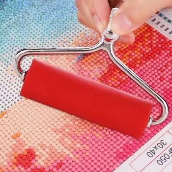 Ручка колеса прокрутки. Съемная мягкая удобная ручка. Нескользящая текстура. Простое управление. Валик для алмазной живописи. синий