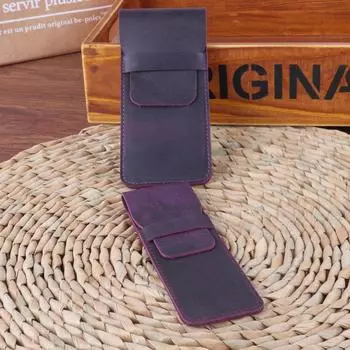 Ручка Кожаный Карандаш Ручной Работы Чехол Держатель Защитный Чехол S чёрный