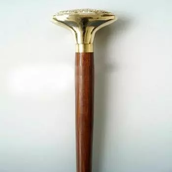 Ручка латуни тросточки трости дизайнерского стиля деревянная