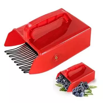 Ручка, лопаточка для черники, сейф с ручкой, прочная конструкция, сбор фруктов, износостойкий сборщик черники для сада красный