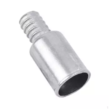 Ручка метлы с резьбовым наконечником, соединительное приспособление для пылеуловителя, ремонт для домашнего хозяйства, простая установка silver 25mm1pc