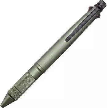 Ручка Mitsubishi Pencil Jet Stream Pen Metal Edition, темно-зеленая, набор из 4 и 1 многофункциональных ручек 0,5 мм MSXE5200A5.7 [3 шт.]