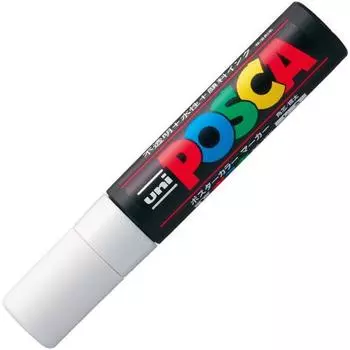 Ручка Mitsubishi Pencil на водной основе Posca Extra Thick Square Grid PC17K.1 White