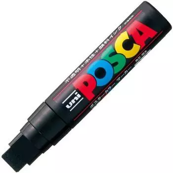 Ручка Mitsubishi Pencil на водной основе Posca Extra Thick Square Grid PC17K.24 Black