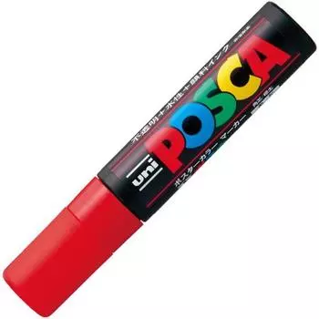 Ручка Mitsubishi Pencil на водной основе Posca Extra Thick Square Grid PC17K.15 Red