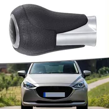 РУЧКА ПЕРЕКЛЮЧЕНИЯ ПЕРЕДАЧ Ручка переключения передач из высококачественной кожи, гладкая, черная