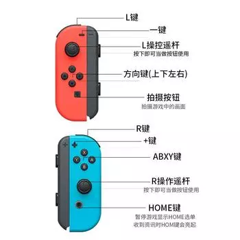 Ручка переключателя Spot Nintendo слева и справа JoyCon Kingdom разрывает соматосенсорную вибрацию беспроводного NS