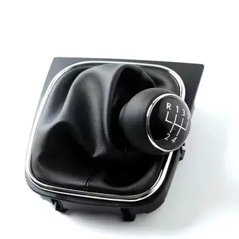 Ручка переключения передач 5/6 Speed Stick с кожаным чехлом для багажника для Volkswagen VW Golf 5 V MK5 MK6 Jetta R32 2004-2014 Car-Stying