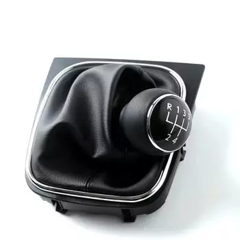 Ручка переключения передач 5/6 Speed Stick с кожаным чехлом для багажника для Volkswagen VW Golf 5 V MK5 MK6 Jetta R32 2004-2014 Car-Stying