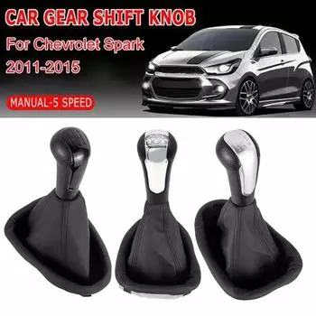 Ручка переключения передач 5-ступенчатой механической коробки передач с рычагом переключения передач в багажнике для Chevrolet / Holden Barina Spark (М300) 2011 2012 2013 2014 2015 чёрный
