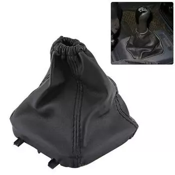 Ручка переключения передач автомобиля, кожаная, пылезащитная, чехол для багажника, искусственная кожа, для Ford Transit Van MK7 2006 2007 2008 -2014, черная чёрный