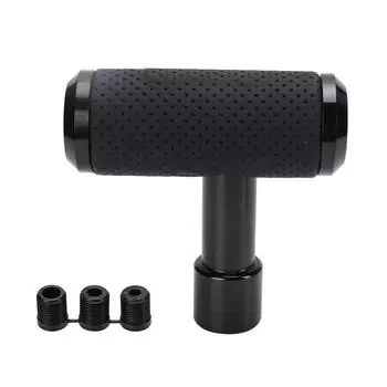 Ручка переключения передач автомобиля T-образная универсальная ручная ручка переключения передач (черный)