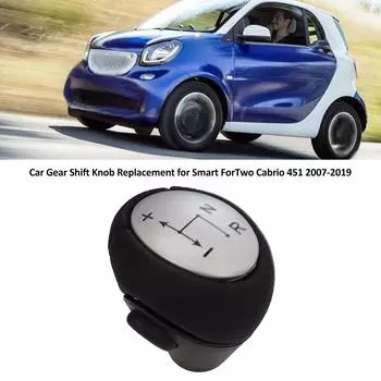 Ручка переключения передач автомобиля Замена ручки переключения передач автомобиля для Mercedes Benz Smart ForTwo Cabrio 451 серебряный