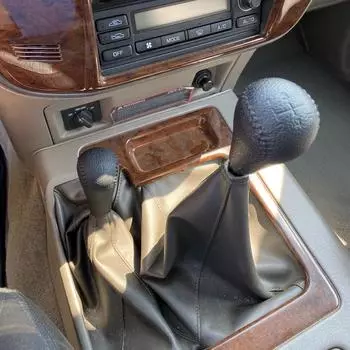 Ручка переключения передач, чехол для рычага переключения передач, ручная коробка передач для NISSAN Patrol GU Y61, аксессуары для стайлинга автомобилей, черный, бежевый