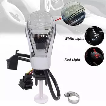 Ручка переключения передач Crystal для VW Volkswagen Passat Golf Tiguan Skoda Octavia CC DSG Shifter Lever HeadBall LED Light Accessories
