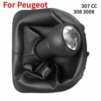 Ручка переключения передач для 5-ступенчатой машины, гандбольная головка коробки передач, пылезащитный чехол с чехлом для Peugeot 307 CC 308 3008 United States